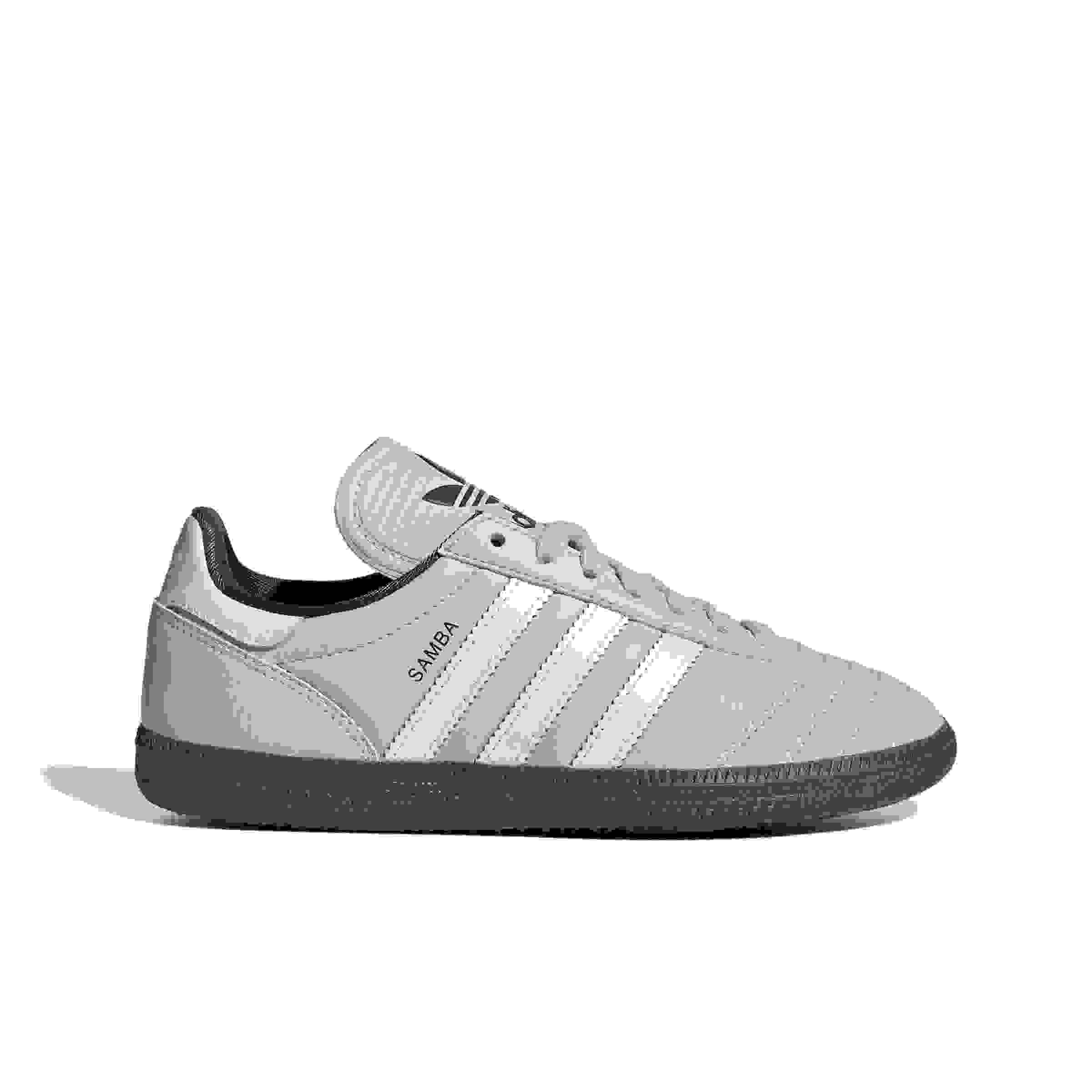 adidas Originals Samba JP Grade School Boys' "Grey One/Off White/Utility Black" Shoe